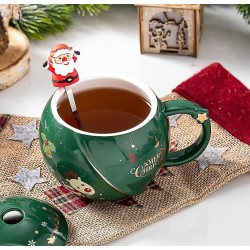 Tazza in ceramica con cucchiaino Natale