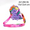 Zainetto bambina unicorno pop-it