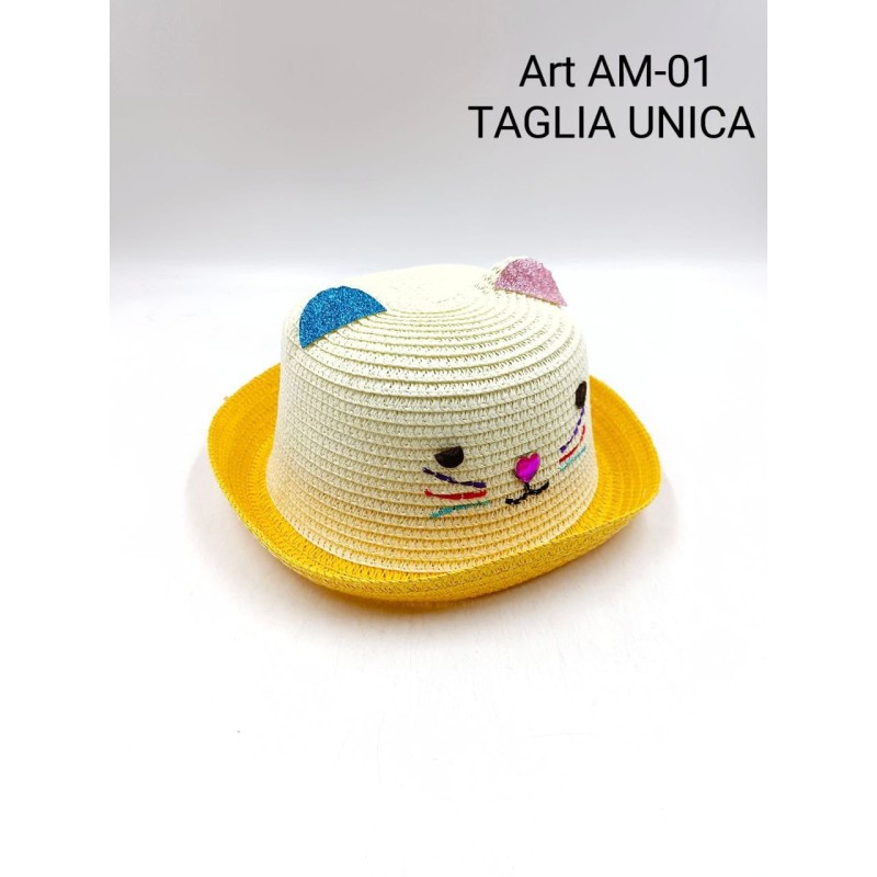 Cappello gattino bambini mare