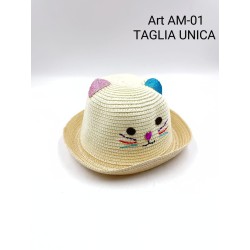 Cappello gattino bambini mare