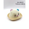 Cappello gattino bambini mare