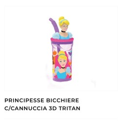 Bicchiere con cannuccia bambini