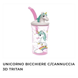 Bicchiere con cannuccia bambini