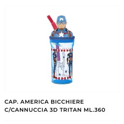 Bicchiere con cannuccia bambini