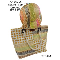 Borsa mare donna + Cappello CHARRO