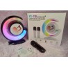 Altoparlante Bluetooth portatile Cool LED Light e Microfono stereo per karaoke domestico wireless