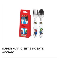 Set 2 posate in acciaio bambini