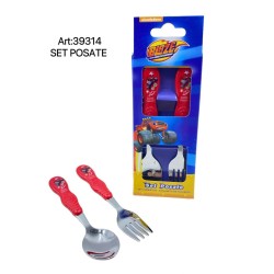 Set 2 posate in acciaio bambini