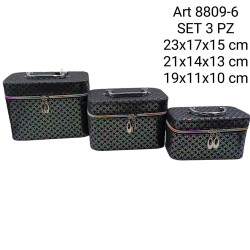 Set portagioie Beauty-case 3 pezzi