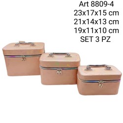 Set portagioie Beauty-case 3 pezzi