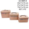 Set portagioie Beauty-case 3 pezzi