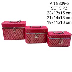 Set portagioie Beauty-case 3 pezzi