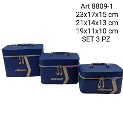 Set portagioie Beauty-case 3 pezzi