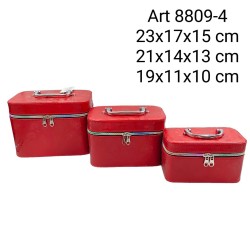 Set portagioie Beauty-case 3 pezzi