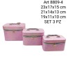 Set portagioie Beauty-case 3 pezzi