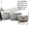 Borsa donna set 3 pezzi