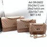 Borsa donna set 3 pezzi