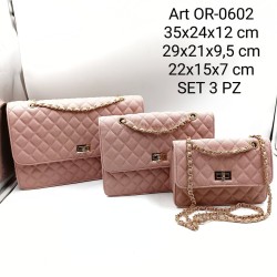 Borsa donna set 3 pezzi