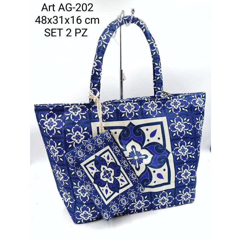 Borsa donna mare Set 2 pezzi