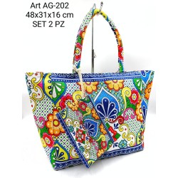 Borsa donna mare Set 2 pezzi