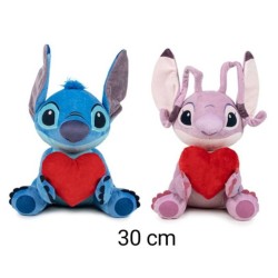 Peluche Stitch cuore 30cm