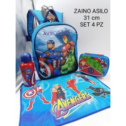 Set Scuola materna bambini 4 pezzi