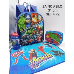 Set Scuola materna bambini 4 pezzi