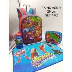 Set Scuola materna bambini 4 pezzi