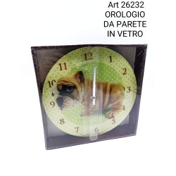 Orologio da parete in vetro