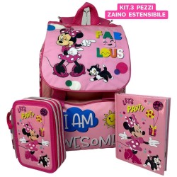 Set scuola 3 pezzi bambina