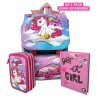 Set scuola 3 pezzi bambina