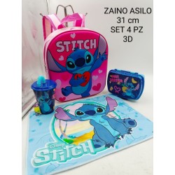 Set Scuola materna 4 pezzi Stitch bambini