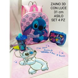 Set Scuola materna 4 pezzi Stitch bambini