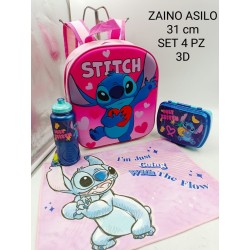 Set Scuola materna 4 pezzi Stitch bambini