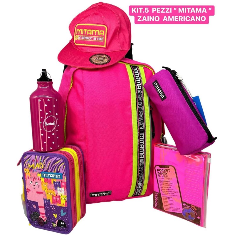 Set Scuola Ragazzi con Cappello MITAMA 5 pezzi