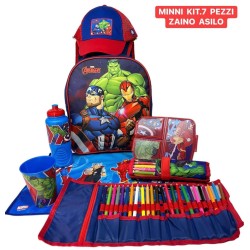 Set Scuola bambini 7 pezzi con cappello