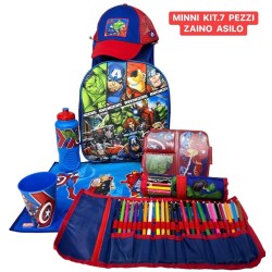 Set Scuola bambini 7 pezzi con cappello