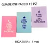 Quadernoni 12 pezzi