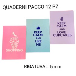 Quadernoni 12 pezzi