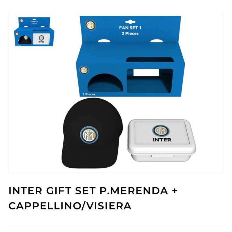 Set merenda + cappellino squadra calcio