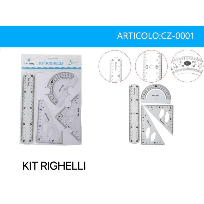 Kit righelli scuola