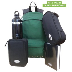 Set scuola 5 pezzi con zaino americano