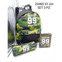 Zaino ragazzi set 3 pezzi