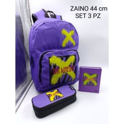 Zaino ragazzi set 3 pezzi