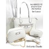 Borsa donna ANTONIO BASILE Set 3 pezzi